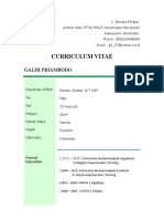 Curriculum Vitae: Galih Priambodo