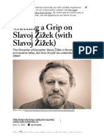 Getting A Grip On Slavoj Žižek