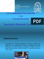 La comunidad salvadoreña y su caracterizacion