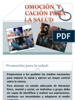 PROMOCIÓN Y EDUCACIÓN PARA LA SALUD