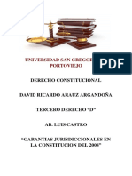 Garantias Jurisdiccionales en La Constitucion Del 2008