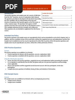 CISA questions, answers manual11th 英語版 CISA Review Questions, Answers & Explanations Manual by