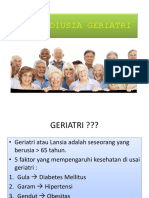 Dr. Suci Sehat Diusia Geriatri 2017