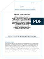 Ideas For The Work Methodology: CLE3999 Technical Answers To The Real World Problems