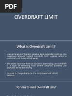 Overdraft Limit