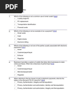 Multiple Choice: Electronic Payment Systems