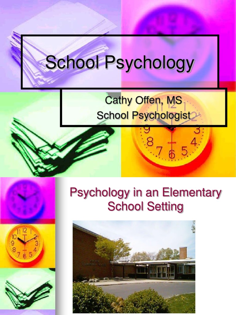 School Psychology PDF School Psychology Psychology