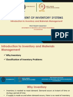 Management of Inventory Systems