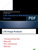 Life Insurance Marketing Survey: Done By: Mr. Mohammed Ali Hussein CPR:861015062