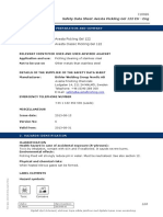 Identification of Preparation and Company: Safety Data Sheet Avesta Pickling Gel 122 EU - Eng