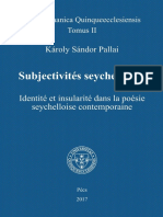 Pallai Károly Sándor Subjectivités Seychelloises