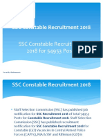 SSC Constable Recruitment 2018