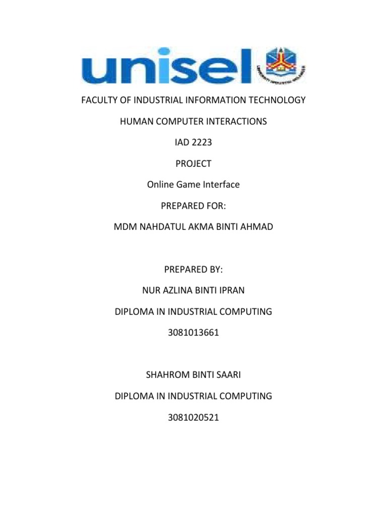 Game Interface | PDF | Games & Activities