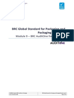 BRC AuditOne For Packaging - Module 9