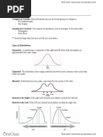 A. Variables:: Types of Distributions