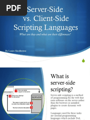 Browser Side Scripting Languages