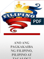 Report in Major in Filipino (Jannah Mansor)