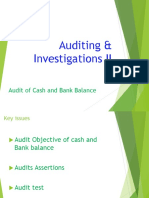 8. AC414 - Audit and Investigations II - Audit of Cash and Bank Balance