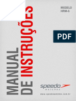 Manual de Instruções Relógio Speedo HRM-6