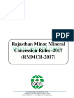 Rajasthan Minor Mineral Concession Rules 2017 PDF