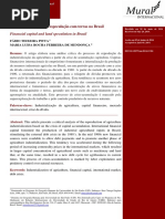 O capital financeiro e a especulação com terras no Brasil - Pitta e Mendonça