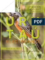 Urutau Electronico - No 5 - Noviemre 2017 - Ano 15 - Guyra Paraguay - Portalguarani