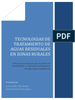 TECNOLOGIAS DE TRATAMIENTO DE AGUAS RESIDUALES EN ZONAS RURALES