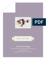 Porcelain Pansy Instructions