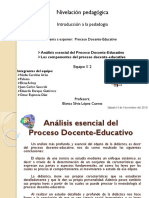 Análisis Esencial Del Proceso Docente Educativo y Componentes