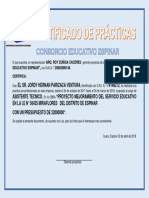 Certificado Practicas