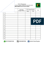 Daftar Rekruitment Caleg