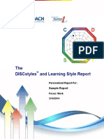 Discstyles and Learning Style: Sample Report