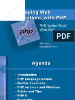 Developing Web Applications With PHP