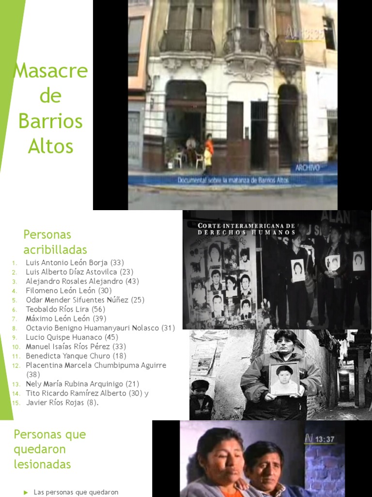 Masacre de Barrios Altos PDF Estado de los Estados Unidos Gobierno