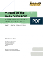 The Rise of The Data Oligarchs: Power and Accountability in The Digital Economy Part 1: Data Collectionn