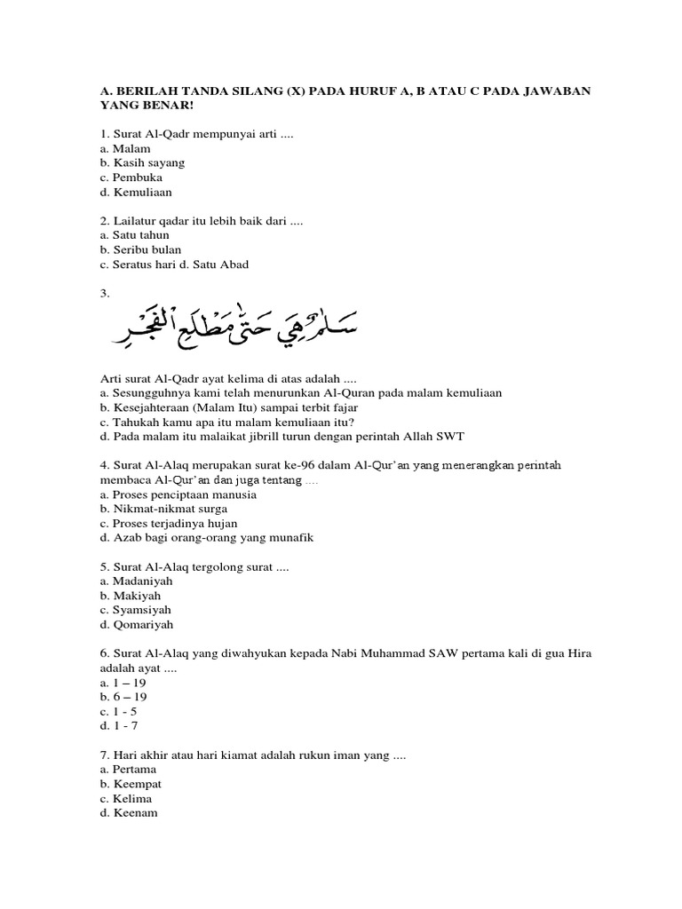 Soal Pai