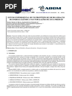 ESTUDO EXPERIMENTAL DE UM PROTÓTIPO DE MICRO GERAÇÃO DE ENERGIA ELÉTRICA NAS TUBULAÇÕES DE ÁGUA PREDIAIS