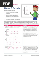 Division & Decimals: Bridges in Mathematics Grade 5 Unit 7