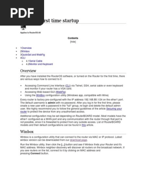 Manual De Mikrotik Fulll Docx Ip Address Router Computing