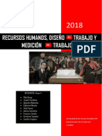 Recursos Humanos y Diseño Del Trabajo