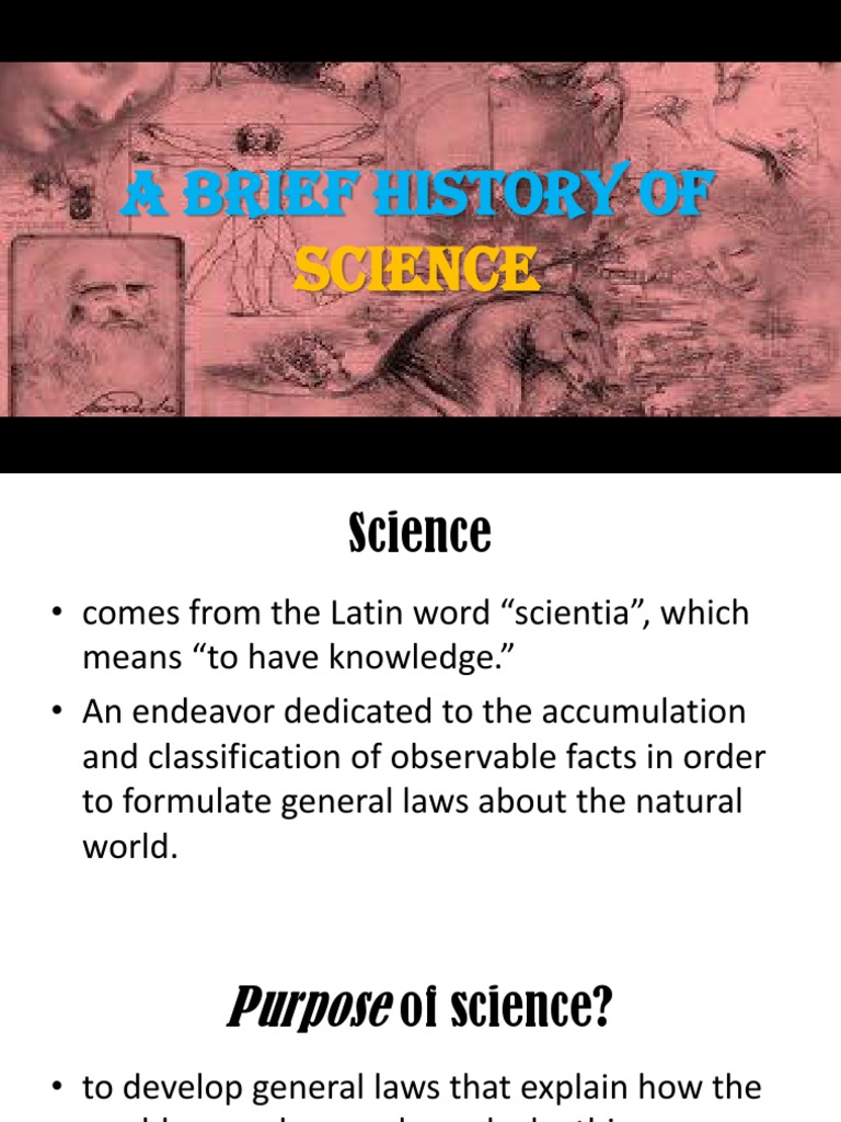 Origins of Science: A Brief History | PDF | History Of Science | Science