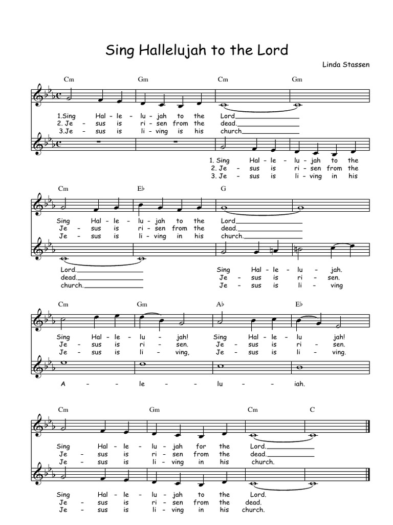 Sing Hallelujah to the Lord | Bible Content | Hebrew Bible