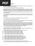 Exercício de Fixação - Geografia Bíblica