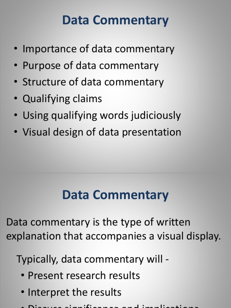 Writing Effective Data Commentary | PDF | Data | Microelectromechanical ...