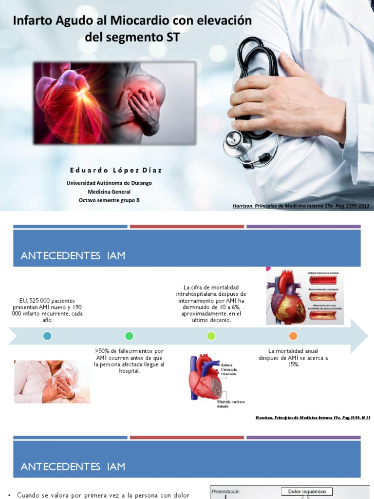 Infarto Agudo Al Miocardio Con Elevacion Del Segmento ST | PDF ...