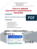 Farmacoquimica II Cefalexina