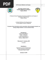 Computer Vision Syndrome Questionnaire | PDF | Visual Perception ...