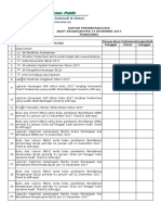 Daftar Permintaan Data Puskesmas