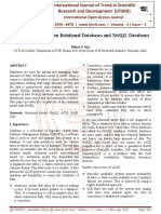 A Comparison Between Relational Databases and NoSQL Databases