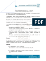 Reparto Proporcional Directo PDF